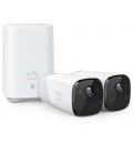 Eufy Camaras de Vigilancia eufyCam 2 Pro, 2K Cámara IP Exterior, 365 días de batería, Compatible con HomeKit, protección IP67, v
