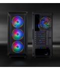 TooQ Caja Semitorre Gaming Ragnärok, Negra