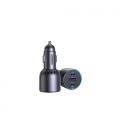 Ugreen 75W 3-Port Fast Car Charg gray Ordenador portátil, Teléfono móvil, Reloj inteligente, Tableta, Teléfono Gris Encendedor d