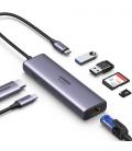 Ugreen 60515 base para portátil y replicador de puertos Alámbrico USB 3.2 Gen 1 (3.1 Gen 1) Type-C Gris