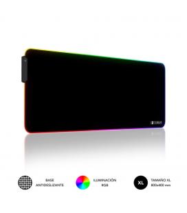 Alfombrilla subblim mouse pad premium led rgb negro