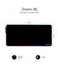 Alfombrilla subblim mouse pad premium led rgb negro