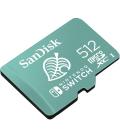 Tarjeta memoria sandisk micro secure digital 512gb cobranded sdxc uhs - i u3 clase 10 licencia nintendo