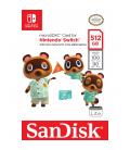 Tarjeta memoria sandisk micro secure digital 512gb cobranded sdxc uhs - i u3 clase 10 licencia nintendo