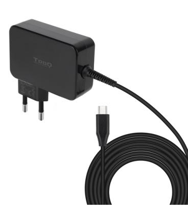 Cargador de portátil tooq tqlc-usbcgan100pd usb tipo-c/ 100w/ automático/ voltaje 5-20v/ 1x usb tipo-c