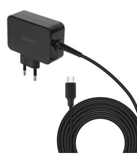Cargador de portátil tooq tqlc-usbcgan45pd usb tipo-c/ 45w/ automático/ voltaje 5-20v/ 1x usb tipo-c