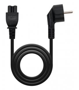 Cable alimentación trébol nanocable 10.22.0302-l300/ schuko macho - c5 hembra/ 3m/ negro