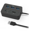 Hub usb 3.0 nox reader one/ 3xusb/ 1x lector de tarjetas