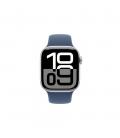 Smartwatch apple watch series 10 gps 42mm silver case denim sport band s - m