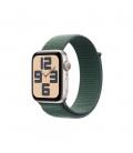 Smartwatch apple watch se gps 44mm starlight case green sport loop