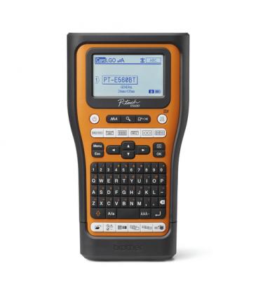 Rotuladora brother pt - e560btsp lcd - 3 lineas - teclado qwerty - corte automatico