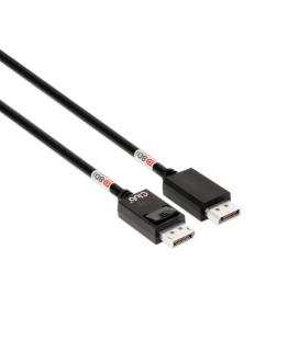 CLUB3D DisplayPort™ 2.1 Cable certificado VESA DP80 bidireccional 4K240Hz, 8K60Hz u 10K60Hz M/M 1.6m/5.25ft