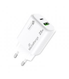 CARGADOR MEDIARANGE DUAL USB-A Y USB-C 25W