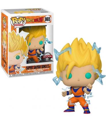 Funko pop dragon ball z super saiyan goku con energia