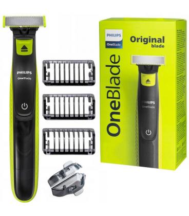Cortabarbas Philips Oneblade QP2724/10/ con Batería/ 3 Accesorios