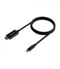 AISENS Cable Conversor USB-C A HDMI 4K@30Hz, USB-C/M-HDMI/M, Negro, 0.8M