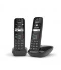 Gigaset as690 inalámbrico dect duo negro
