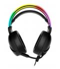 Auriculares micro krom klaim diadema - usb 2xjack 3.5mm - rgb