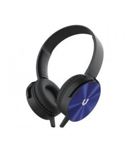 AURICULARES UNICO CON CABLE CON DIADEMA AZUL