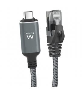 Ewent cable usb-c 3.1 a rj45 cat6 ftp, 1gbps, 1m