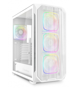 CAJA GAMING SHARKOO NAK5M RGB ATX BLANCO 4XVENT 120MM 3XUSB SN FUENTE