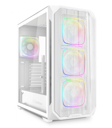 CAJA GAMING SHARKOO NAK5M RGB ATX BLANCO 4XVENT 120MM 3XUSB SN FUENTE