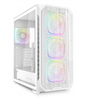 CAJA GAMING SHARKOO NAK5M RGB ATX BLANCO 4XVENT 120MM 3XUSB SN FUENTE