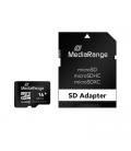 MEM MICRO SDHC 16GB MEDIARANGE + ADAPTADOR SD