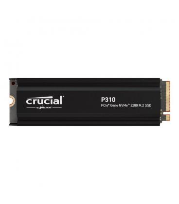 Disco duro interno solido ssd crucial p310 2tb m.2 nvme pci express 4.0 heatsink