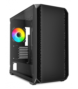 CAJA GAMING SHARKOOM MK2 RGB mATX NEGRO 120MM 3XUSB SN FUENTE