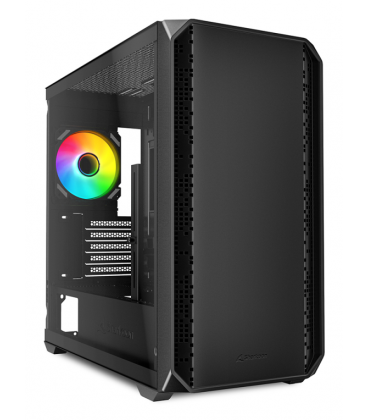 CAJA GAMING SHARKOOM MK2 RGB mATX NEGRO 120MM 3XUSB SN FUENTE