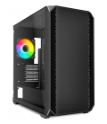 CAJA GAMING SHARKOOM MK2 RGB mATX NEGRO 120MM 3XUSB SN FUENTE