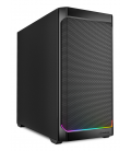 CAJA GAMING SHARKOOM MK4 RGB Strip NEGRO 2XVENT 120MM 3XUSB SN FUENTE