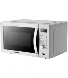 Microondas grunkel mw-28airfryer/ 900w/ capacidad 28l/ función grill/ función airfryer/ plateado