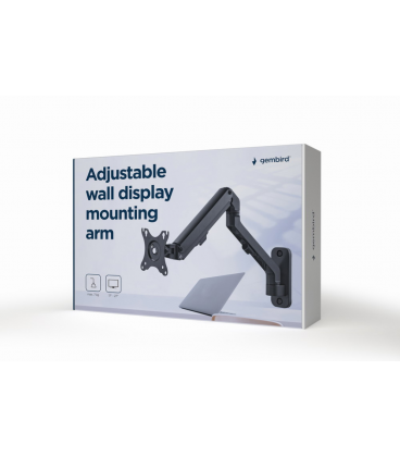 BRAZO DE MONTAJE GEMBIRD PARA PANTALLA DE PARED AJUSTABLE HASTA 27'' 7KG