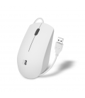 RATON SUBBLIM BUSINESS SILENCIOSO BLANCO CABLE USB 1200 DPI
