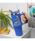 Vaso de viaje termico con pajita paladone disney stitch 900ml