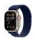 Smartwatch apple watch ultra 2 gps + cell 49mm natural titanium case blue loop trail s - m