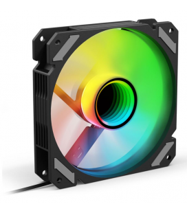 VENTILADOR CAJA SHARKOON MIRROR PWM RGB REVERSE NEGRO