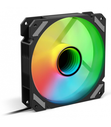 VENTILADOR CAJA SHARKOON MIRROR PWM RGB NEGRO