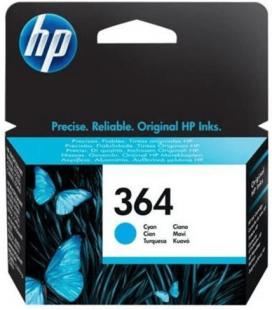 Cartucho tinta hp 364 cb318ee cian 3ml d5460 - b8550 - c6380 - c5380