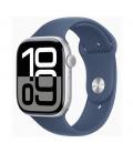 Smartwatch apple watch series 10 gps + cell 46mm silver case blue sport band s - m