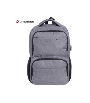 MOCHILA PORTATIL UNICROSS QUARZO GRIS