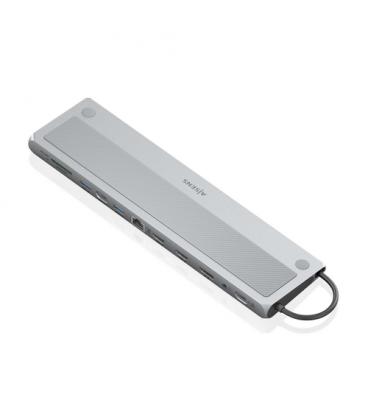 Docking usb tipo-c aisens asuc-12p020-gr/ 2xhdmi/ 3xusb/ 1xusb tipo-c/ 1xrj45/ 1xdisplayport/ 1xlector tarjetas/ 1xusb tipo-c