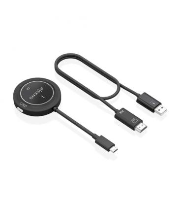Adaptador/transmisor de vídeo inalámbrico usb tipo-c - hdmi aisens aswl-h2kc30m003-bk