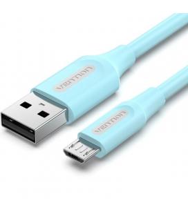Cable usb 2.0 vention colsh/ usb macho - microusb macho/ hasta 60w/ 480mbps/ 2m/ azul