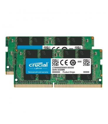 Memoria ram ddr4 32gb 2x16gb crucial - sodimm - 3200mhz - pc4 - 25600 - cl22 - 1.2v