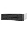 Servidor nas qnap ts - 1673au - rp - 16g 16 bahias 3u rack 16gb gigabit ethernet
