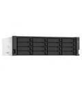 Servidor nas qnap ts - 1673au - rp - 16g 16 bahias 3u rack 16gb gigabit ethernet