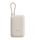 Powerbank 10000mah xiaomi power bank integrated cable/ 22.5w/ beige